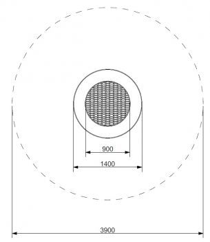 Zemní trampolína RADO - kruh průměr 90 cm