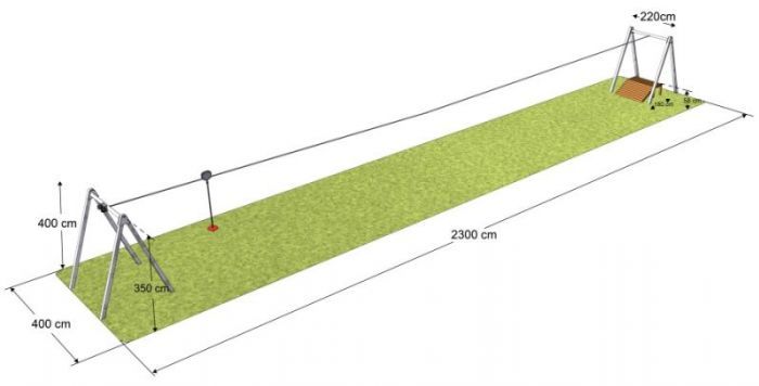 Lanovka na dětské hřiště - 20m