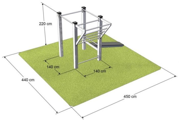 Workoutová sestava H metal