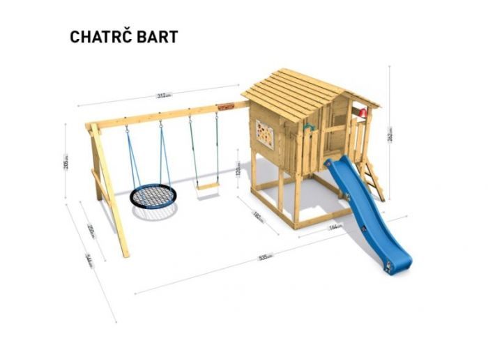 Dětské hřiště Home Chatrč pirát Bart