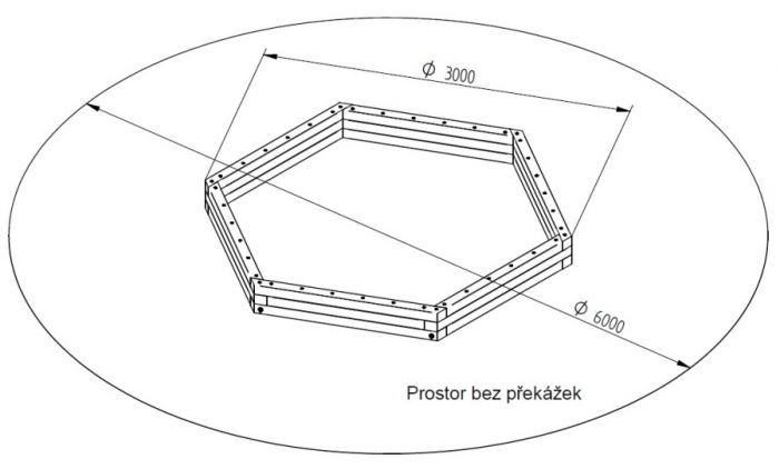 Pískoviště BIG šestihrané 300