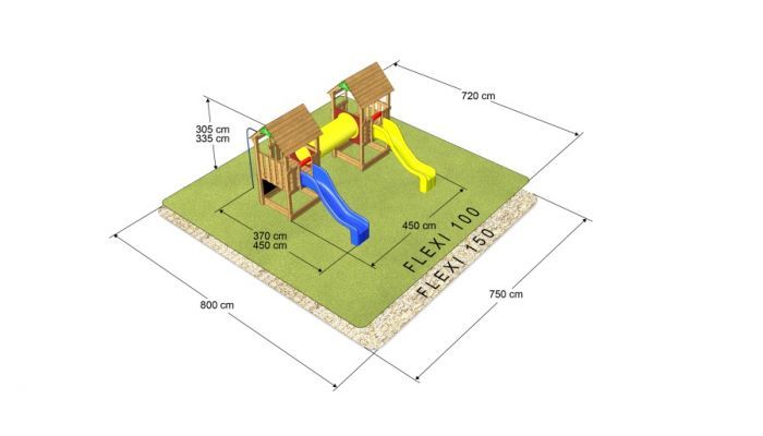 Dětské hřiště Flexi 8 - 100 Premium
