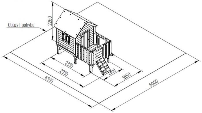 Dětský domek Pavlína 60