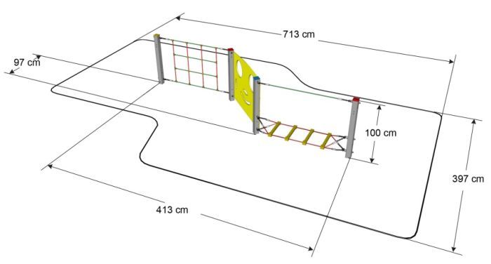 Šplhací sestava Fairway MINI 7B