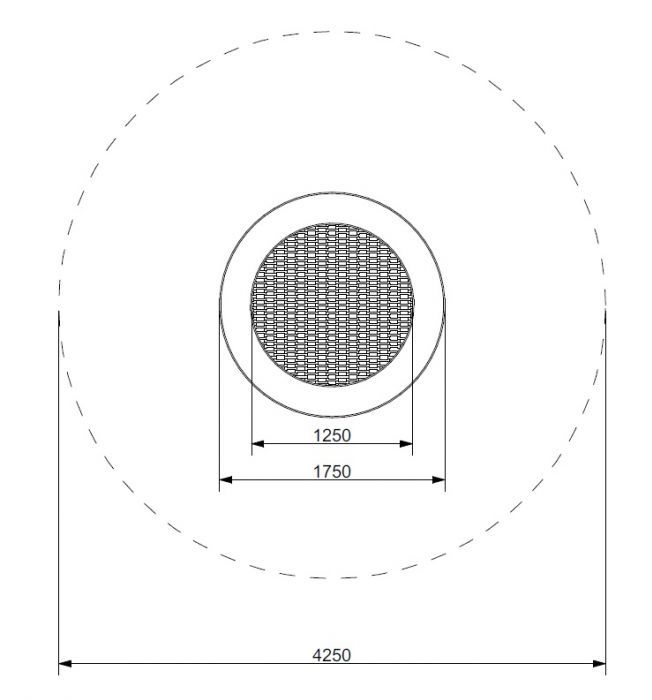 Zemní trampolína RADO - kruh průměr 125 cm