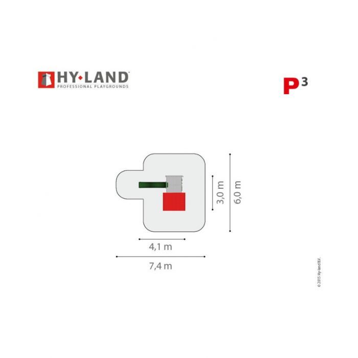 Dětské hřiště Hyland 3 se skluzavkou