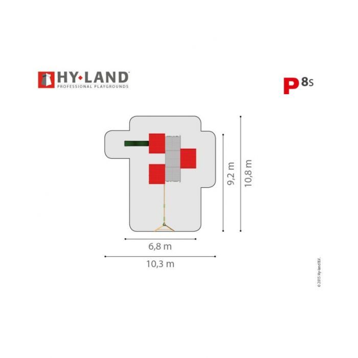 Hyland 8s se skluzavkou a houpačkami