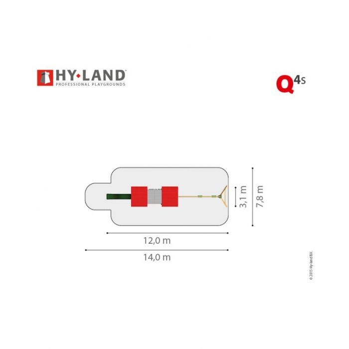 Hyland Q4s se skluzavkou a houpačkami