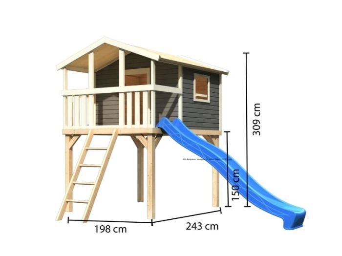 Dětské hřiště KARIBU BENJAMIN 91207 terragrau