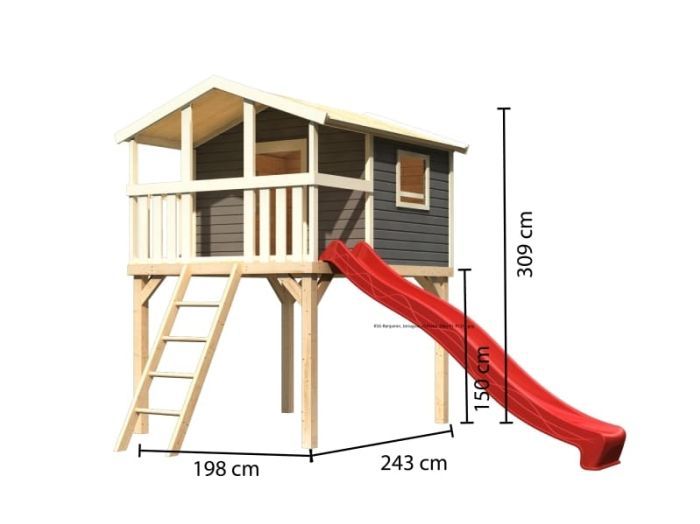 Dětské hřiště KARIBU BENJAMIN 91208 terragrau