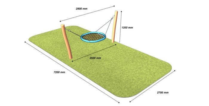 Houpačka Nest mini z akátu